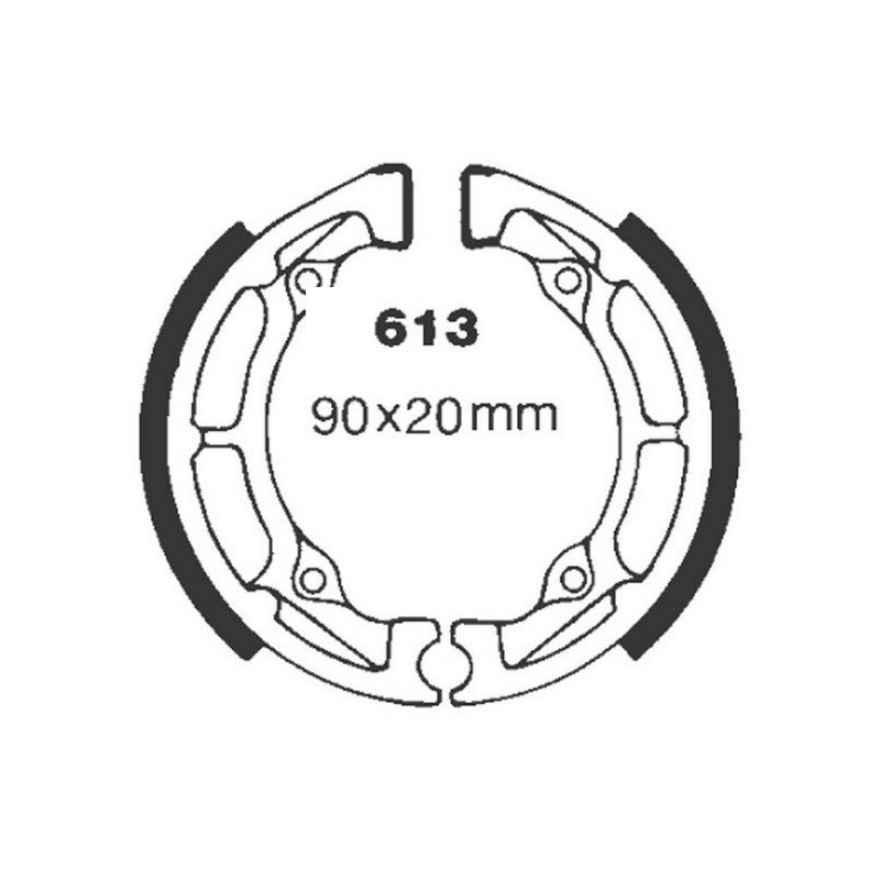 Machoire de frein Arrière Pour Yamaha Beluga 80 Cv de 1990 à Nc - Image 2