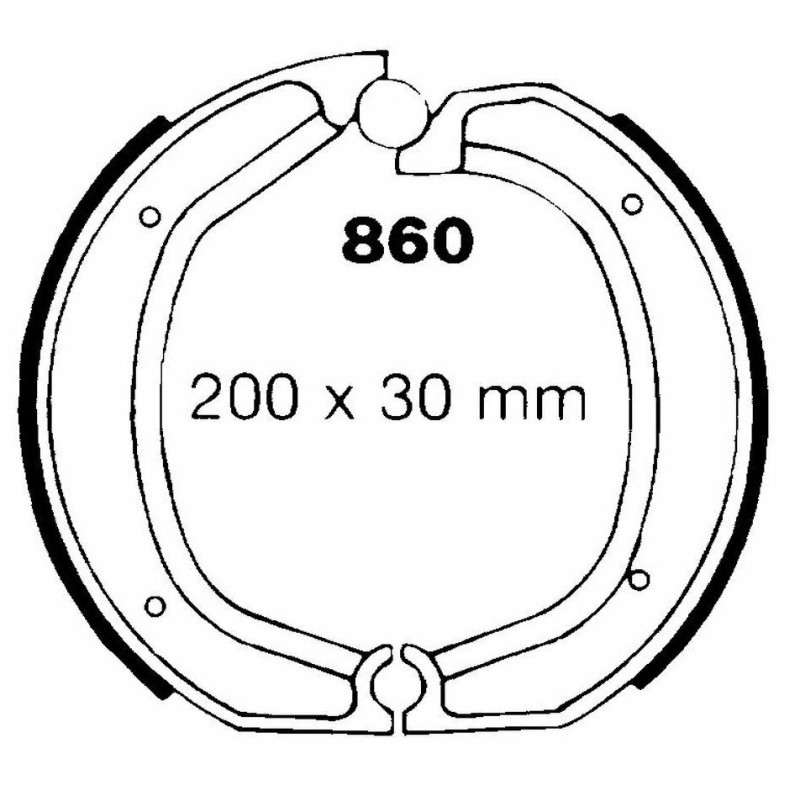 Machoire de frein Arrière Pour Bmw R45 450 Boxer T N de 1978 à 1985 - Image 2