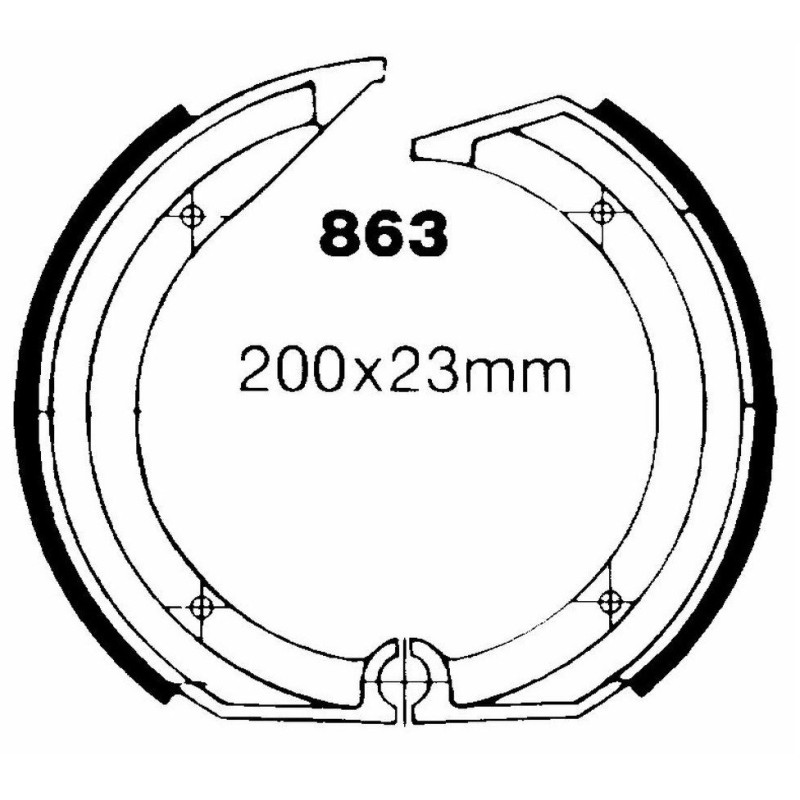 Machoire de frein Arrière Pour Bmw K75 750 S de 1984 à 1988 - Image 2