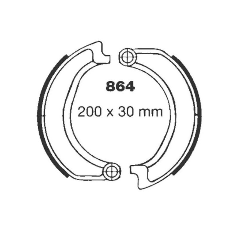 Machoire de frein Avant Pour Bmw R60 600 /6 de 1969 à 1976 - Image 2