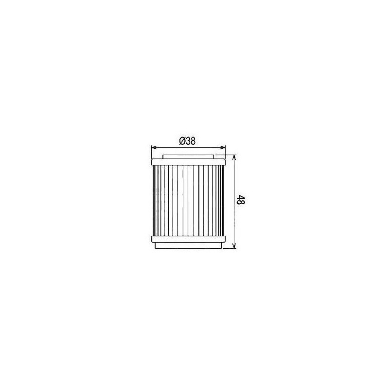 Filtre à Huile pour Yamaha Tri-moto 200 YTM de 1983 à 1985 - Image 2