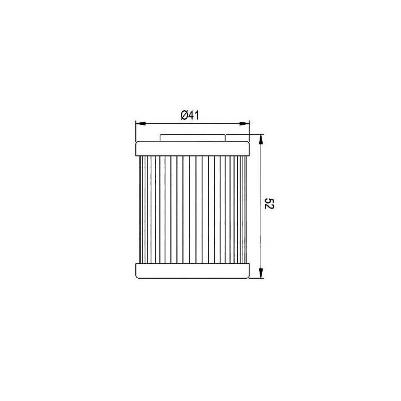 Filtre à Huile pour Polaris Outlaw 450 2 em S MXR de 2008 à 2010 - Image 2