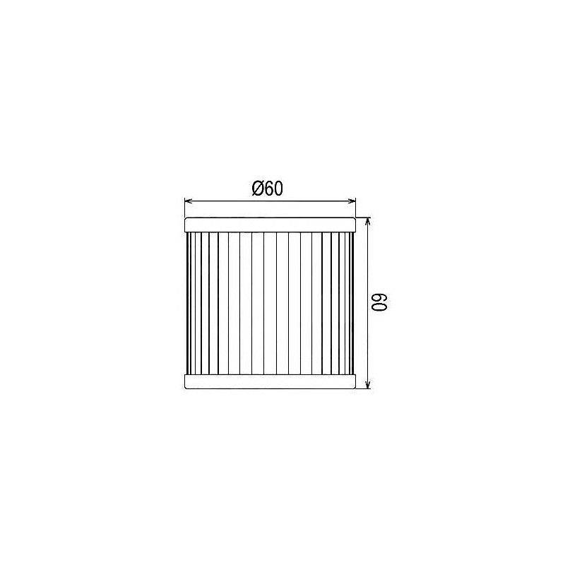 Filtre à Huile pour Hyosung GV 700 C EFI de 2010 à 2011 - Image 2