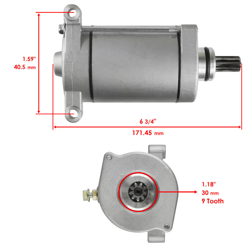 Démarreur pour Yamaha YFM Grizzly 700  de 2007 à 2008 - Image 2