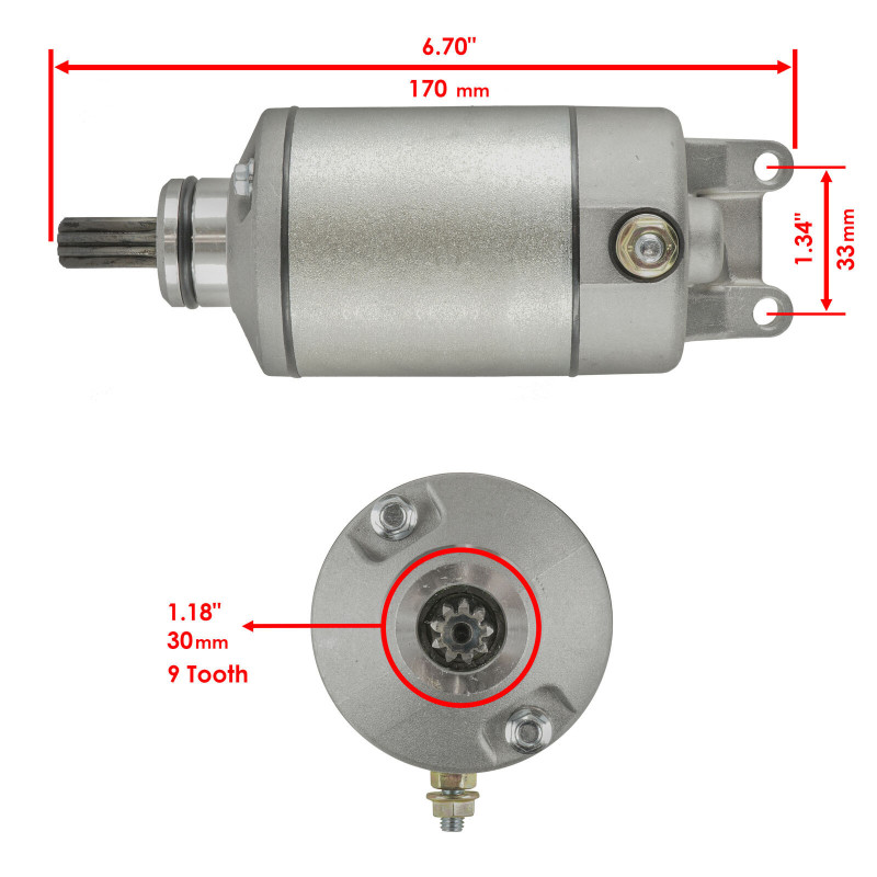 Démarreur pour Kawasaki KFX 400  de 2003 à 2006 - Image 2