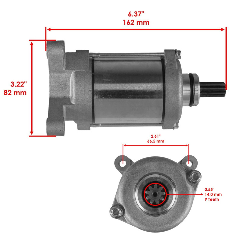 Démarreur pour Polaris Sportsman 400 HO 4X4 de 2012 à 2014 - Image 2