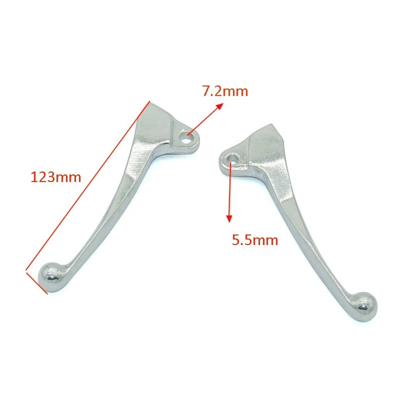 Paire de Levier pour Yamaha PW 50  de 1981 à 2023 - Image 2