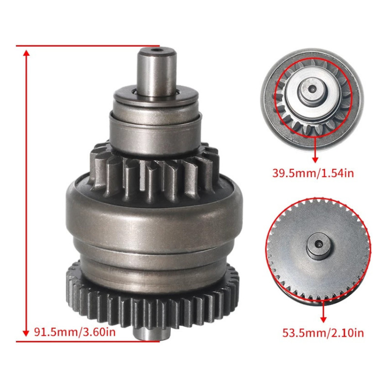 Lanceur bendix pour Yamaha YFM Grizzly 600  de 1998 à 2001 - Image 2