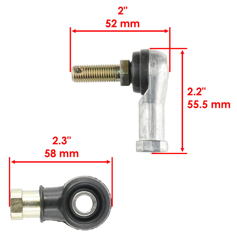 Paire de rotules de direction pour Polaris Big Boss 250 6x6 de 1991 à 1993 - Image 2
