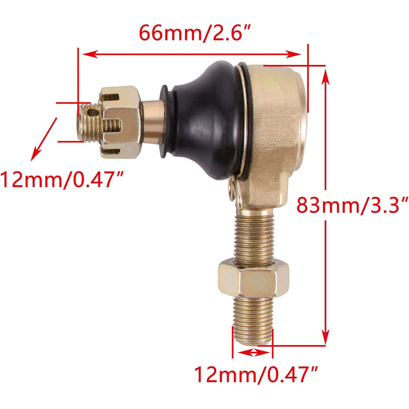 Paire de rotules de direction pour Go Kart 110  de Nc à Nc - Image 2