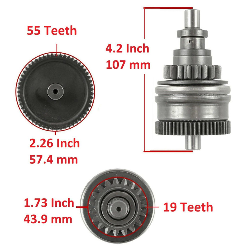Lanceur bendix pour Polaris Frontier 784  de 2003 à 2004 - Image 2